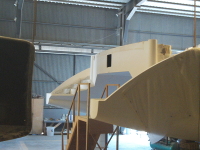 Transoms in place.
